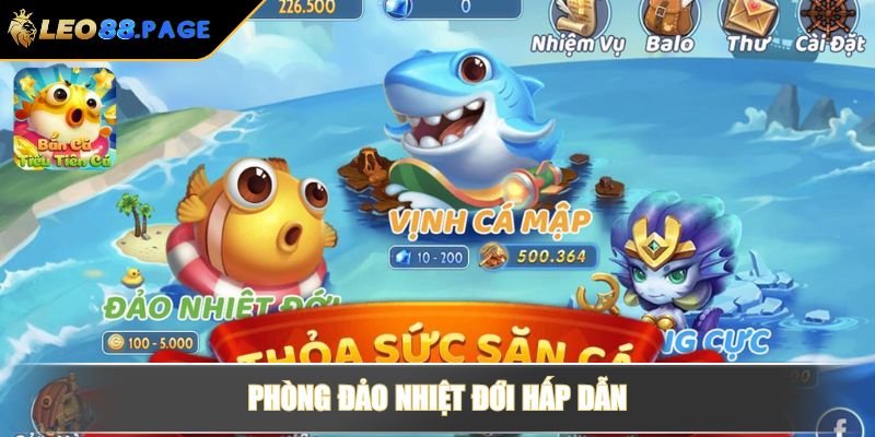 Phòng đảo nhiệt đới hấp dẫn