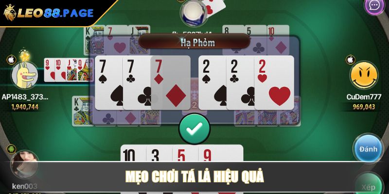 Cách Đánh Bài Tá Lả - Hướng Dẫn Cho Người Mới Bắt Đầu 4 Mẹo chơi tá lả hiệu quả