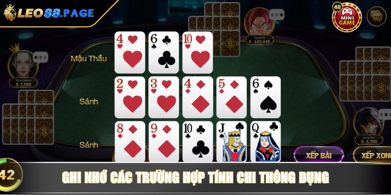 Ghi nhớ các trường hợp tính chi thông dụng