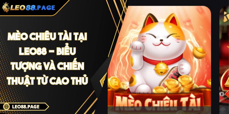 Mèo Chiêu Tài Tại LEO88 - Biểu Tượng Và Chiến Thuật Từ Cao Thủ 1 Mèo Chiêu Tài